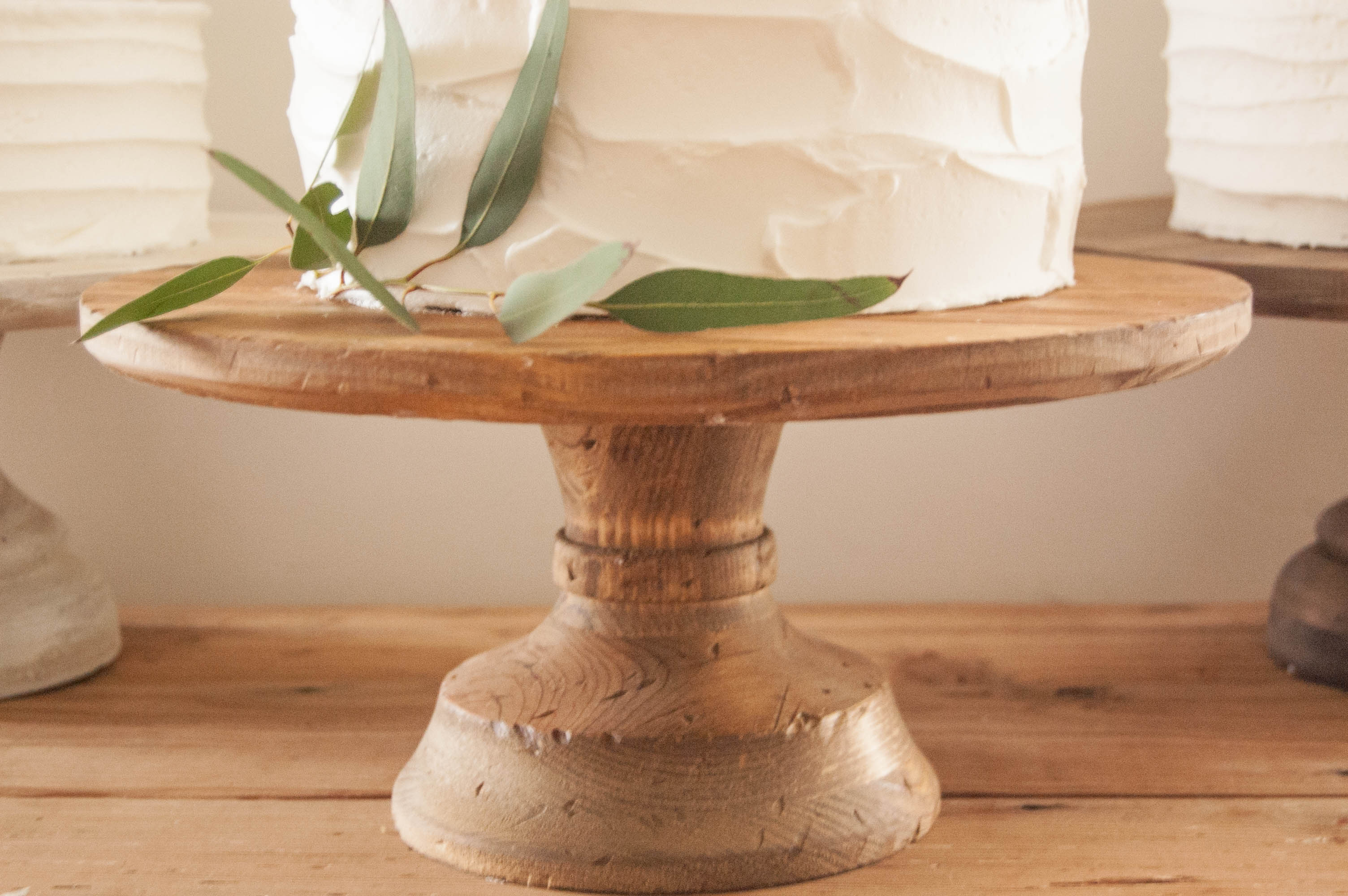 Wooden Cake Stand 1 One Sweet Slice